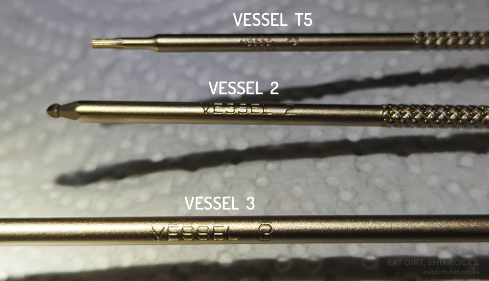 Engraving is much more durable than laser marking and I appreciate Vessel putting in a bit of effort here.