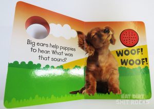 A representative spread from "Woof Woof".
